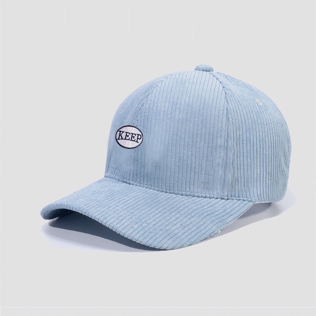 Mũ Lưỡi Trai Nón Kết Nhung Cao Cấp Thêu Chữ Keep Fashion 408 Phong Cách Ulzzang Form Unisex Nam Nữ - Hazo