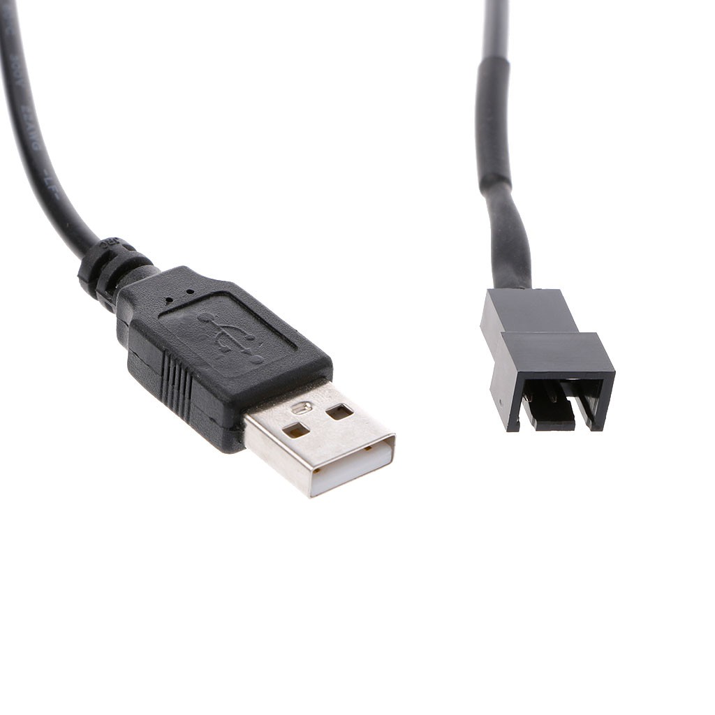 Dây cáp chuyển đổi USB 2.0 A sang 3 chấu cho quạt máy tính