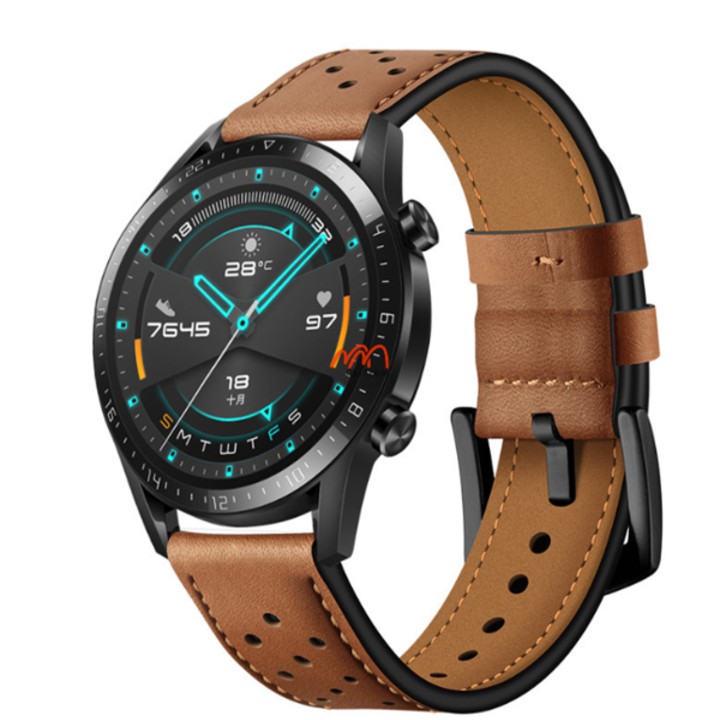 Dây da đục lỗ Huawei Watch GT2 / GT1