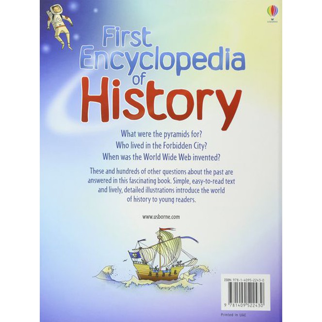 Sách Usborne - Bách khoa toàn thư cho bé 6-8 tuổi First Encyclopedia of History