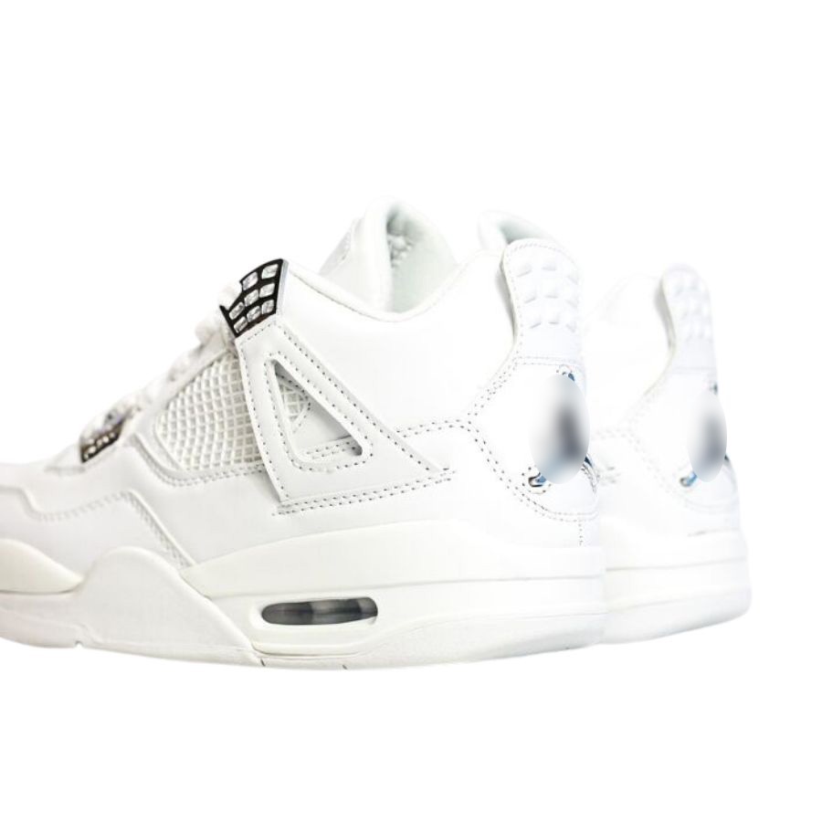 Giày thể thao cổ cao Jordan 4 nam nữ màu full trắng, Giày bóng rổ đẹp giá rẻ, Sneaker cao cổ retro all white