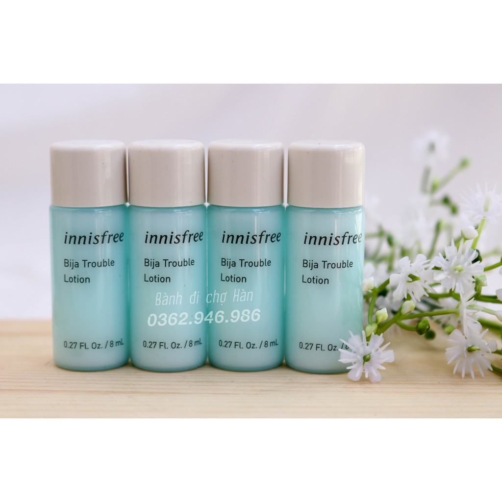 Sữa Dưỡng Cho Da Mụn Innisfree Bija Trouble Lotion mini (8ml)