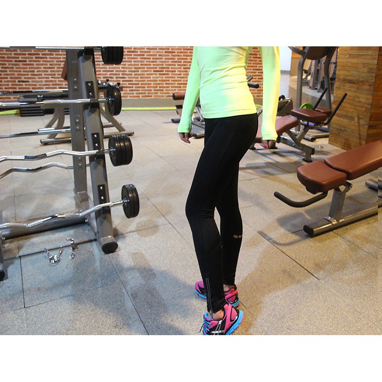 Quần Legging Yoga Thể Thao Nữ - Quần Tập Gym Nữ Phối Họa Tiết Chân Nhập Khẩu Cao Cấp Màu Đen | BigBuy360 - bigbuy360.vn