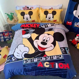 Bộ chăn ga gối Cotton lụa Disney 4 món