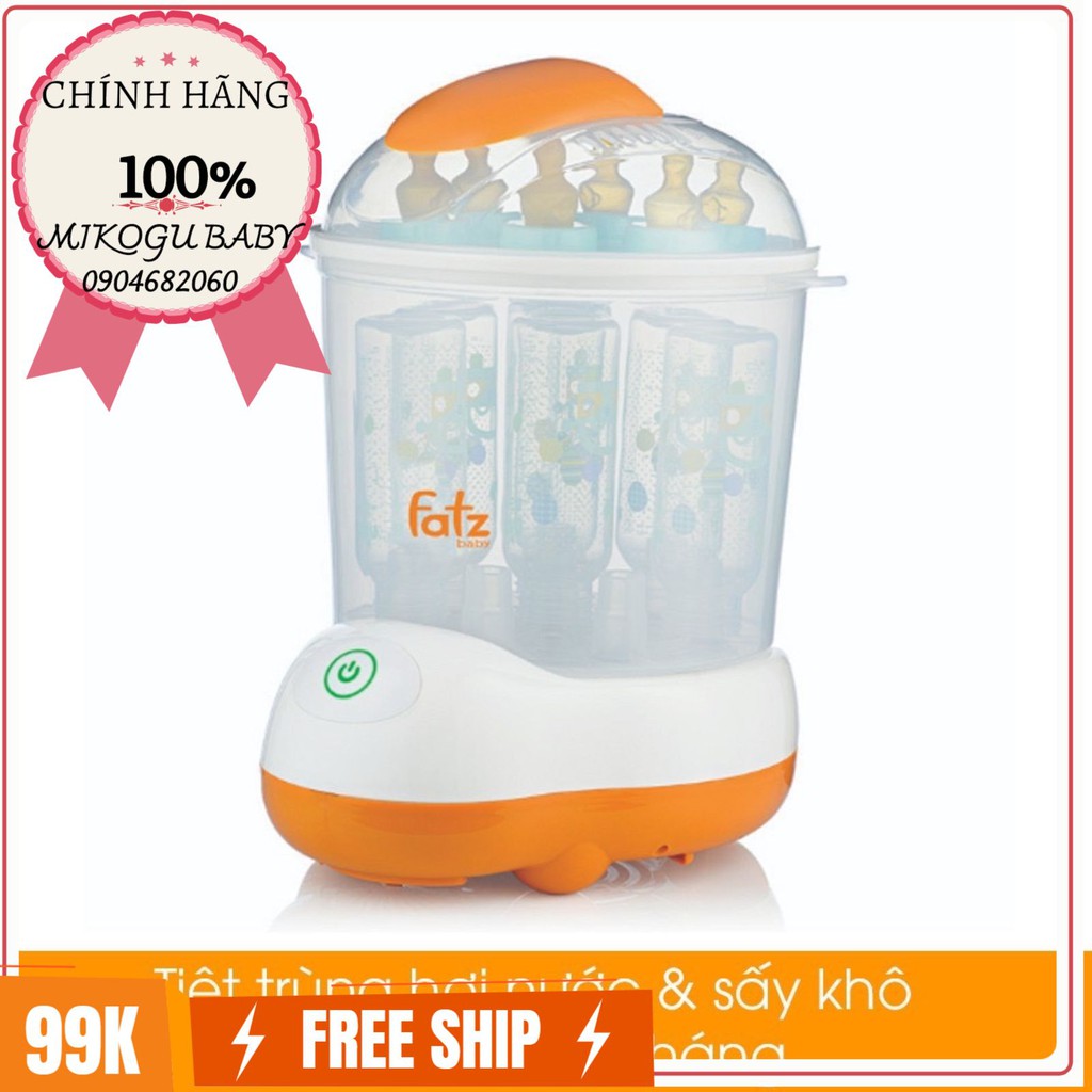 [RẺ VÔ ĐỊCH] [CHÍNH HÃNG]Máy tiệt trùng hơi nước sấy khô Fatzbaby FB4906SL