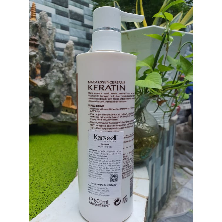 [Chính hãng] [Siêu rẻ] Keratin Karseell Gel phục hồi thần tốc 500ml