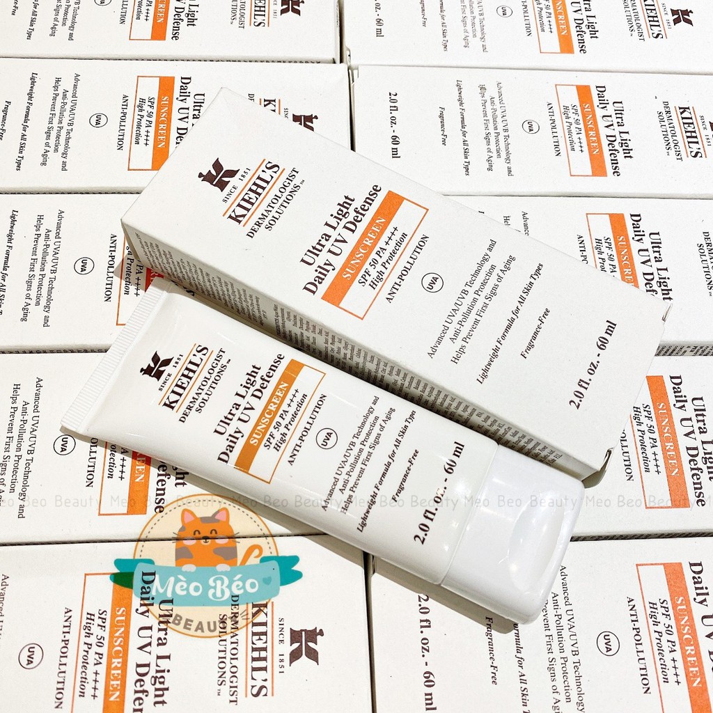 Kem Chống Nắng Kiehls Ultra Light Daily UV Defense SPF 50 PA+++ 60ml