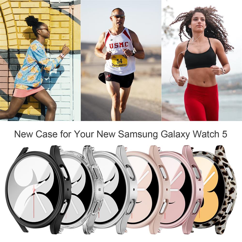 Ốp Bảo Vệ Màn Hình Đồng Hồ Bằng PC Tròn 45mm 5 44mm 40mm Cho Samsung Galaxy watch 5 pro