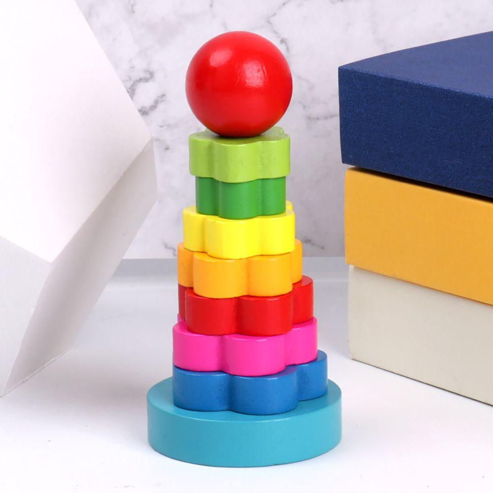 LUOL Bộ Đồ Chơi Xếp Vòng Nhiều Tầng Hỗ Trợ Dạy Học Cho Bé