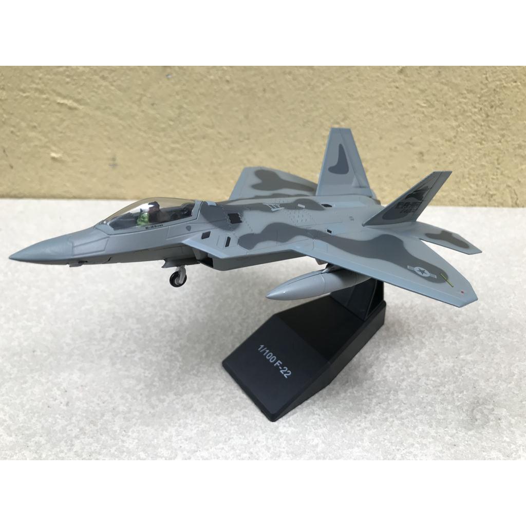 ​Mô hình kim loại Máy bay Lockheed Martin F22 Raptor tỷ lệ 1:100