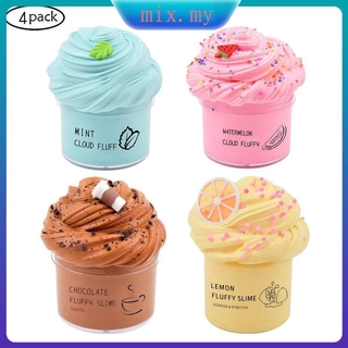 Bộ 4 Đồ Chơi Slime Thơm Hình Trái Cây Dành Cho Trẻ Em DIY🍀