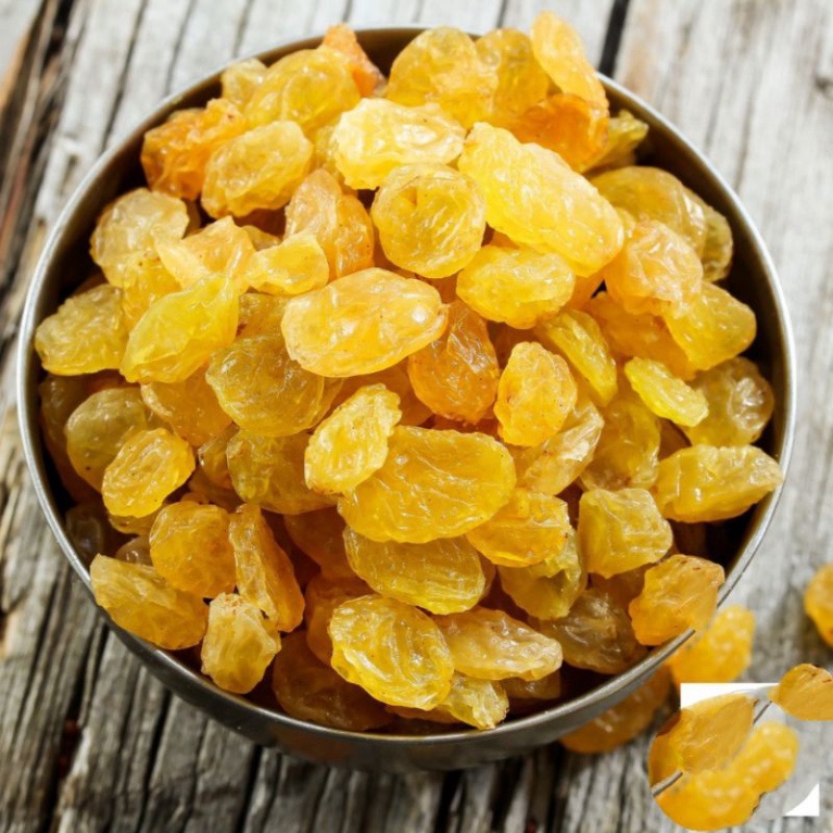 500g Nho khô vàng Ấn Độ không đường vị ngọt tự nhiên