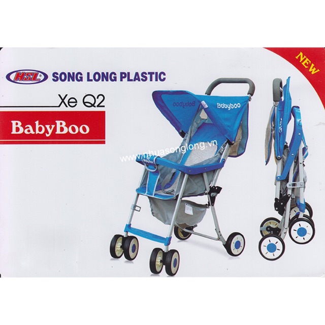 [Chính Hãng] Xe đẩy cho bé Baby Boo Q2 HSL