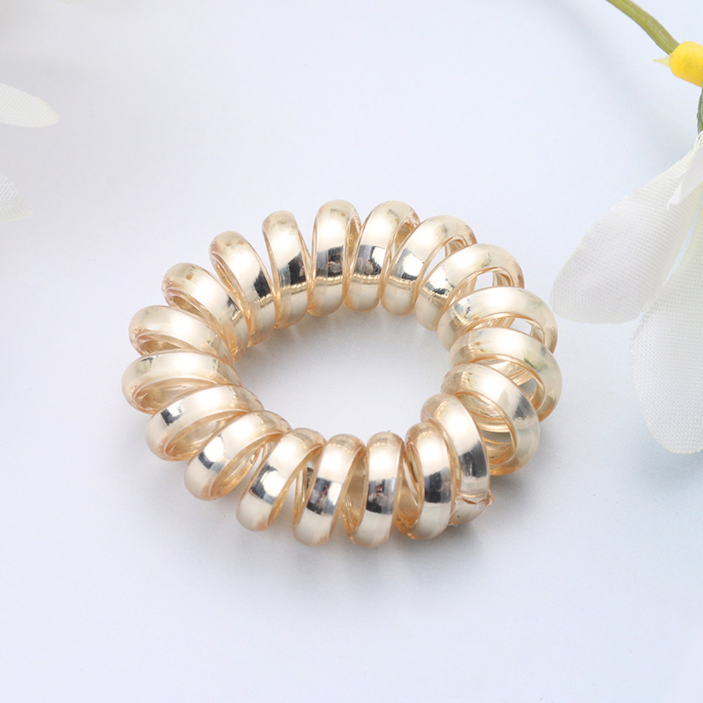 Set 2 dây cột tóc cao su màu trơn Mihan1