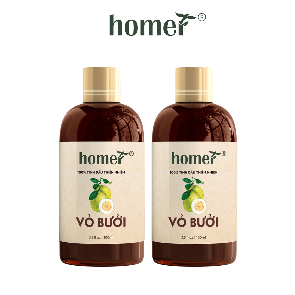 Combo 2 tinh dầu Vỏ Bưởi Homer 20ml/chai