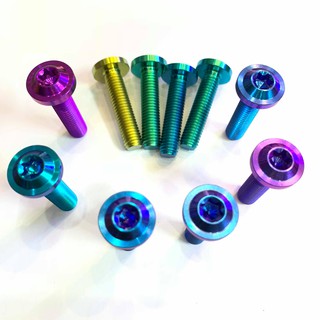 Ốc GR5 Titanium 8 ly 3,5 phân đầu dù to (M8*35) bắt chân phuộc tay ga Vario, Click, Vision, Luvias
