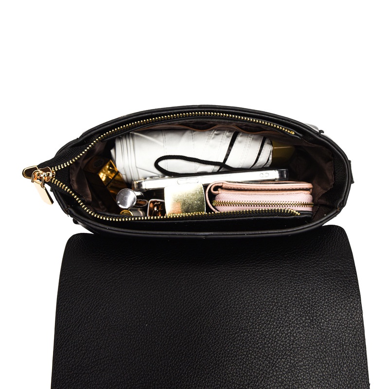 Túi Đeo Chéo Sức Chứa Lớn Màu Trơn Thời Trang Cho Nữ