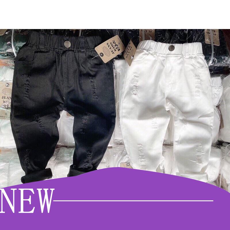 Quần dài kaki rách sành điệu cho bé trai,bé gái