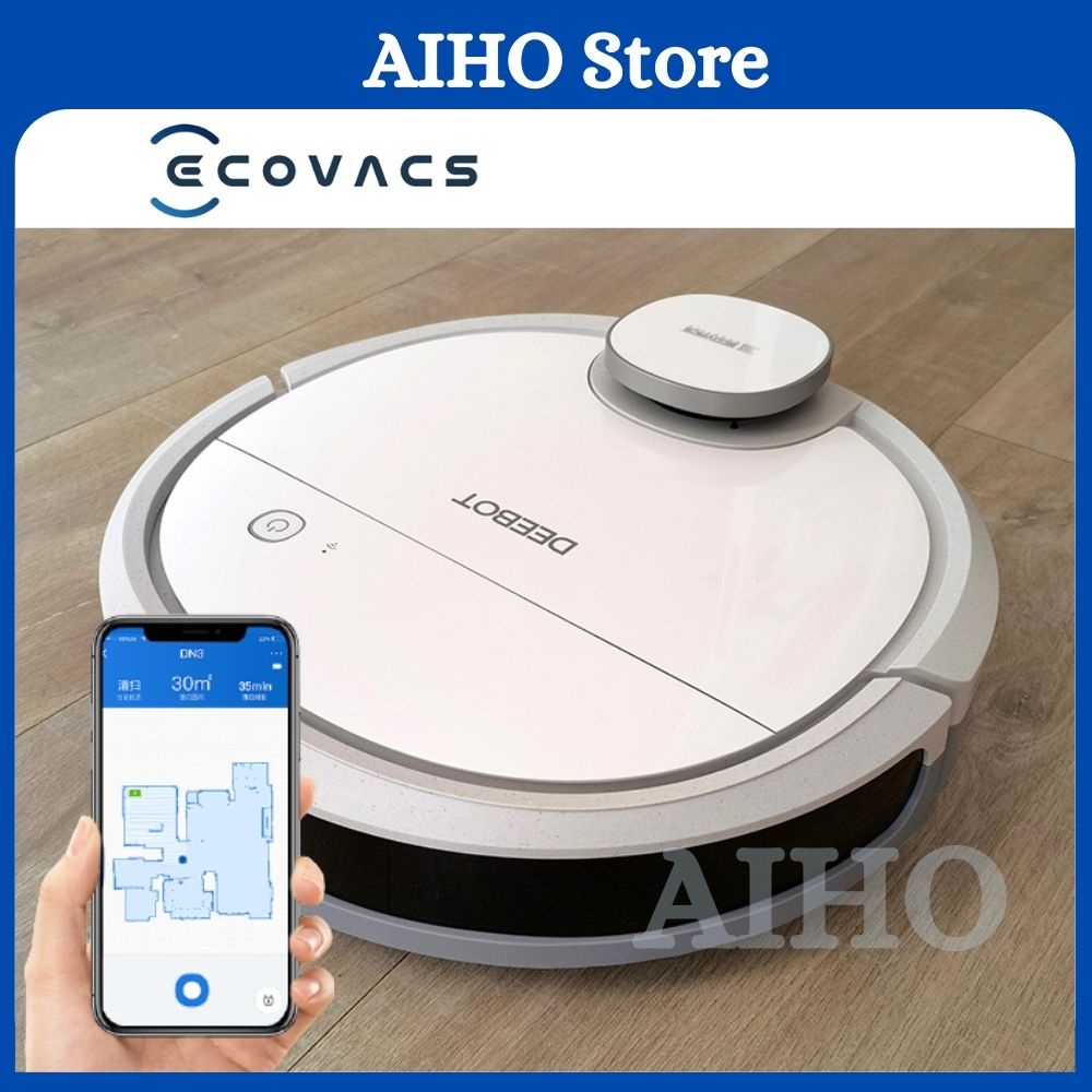 Robot Hút Bụi Lau Nhà Ecovas Deebot DN33(OZMO 900) Tự Động Quét Nhà Thông Minh Chính Hãng Aiho Shop