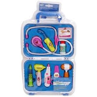 Đồ chơi bác sĩ dùng pin có đèn siêu đẹp tặng kèm hộp đựng dễ dàng mang đi bất cứ đâu, do choi kham benh (kèm pin)