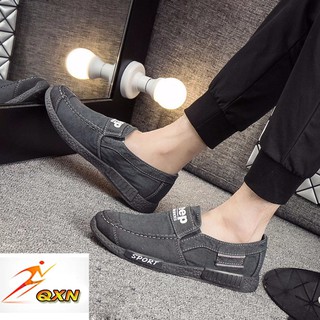 Giày lười nam vải Jean