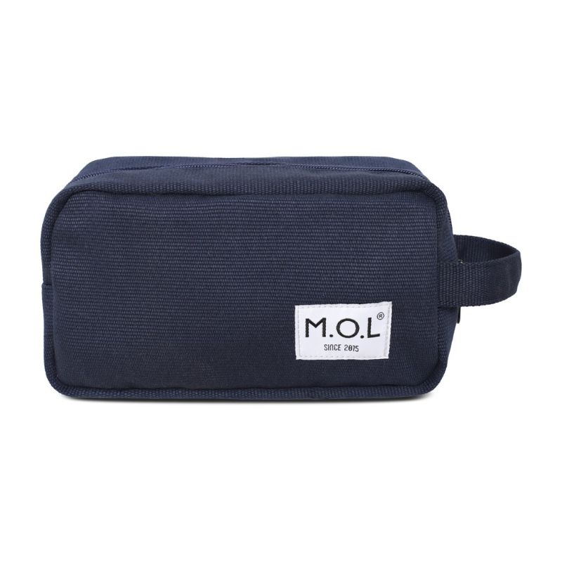 Túi đựng bút viết  bằng vải kiểu phối màu MOL TA001