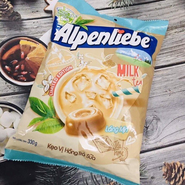 Kẹo Alpenliebe Hồng Trà Sữa 330g