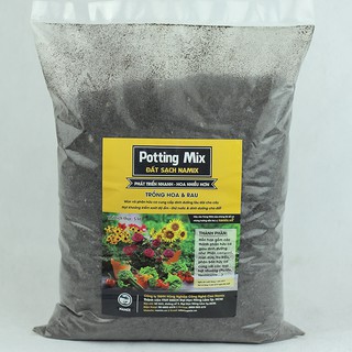 Đất Sạch Hữu Cơ Potting Mix Trồng Rau, Hoa Kiểng 5dm