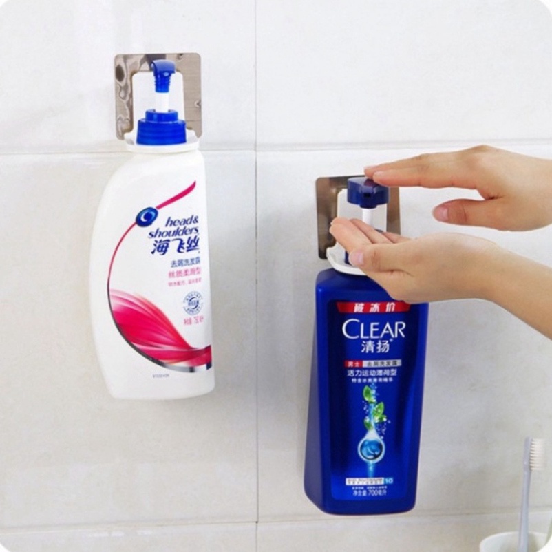 Móc treo dầu gội Móc dán tường dùng trong nhà tắm tiện lợi bảo vệ sạch sẽ nhà vệ sinh ILY