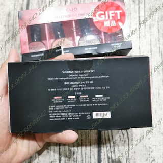 [Duty Hàn] Set Son Móng Tay Du Lịch Clio Nail Styler 3+1 Pink Set