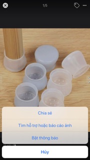 Sét 4c bọc chân bàn ghế silicon