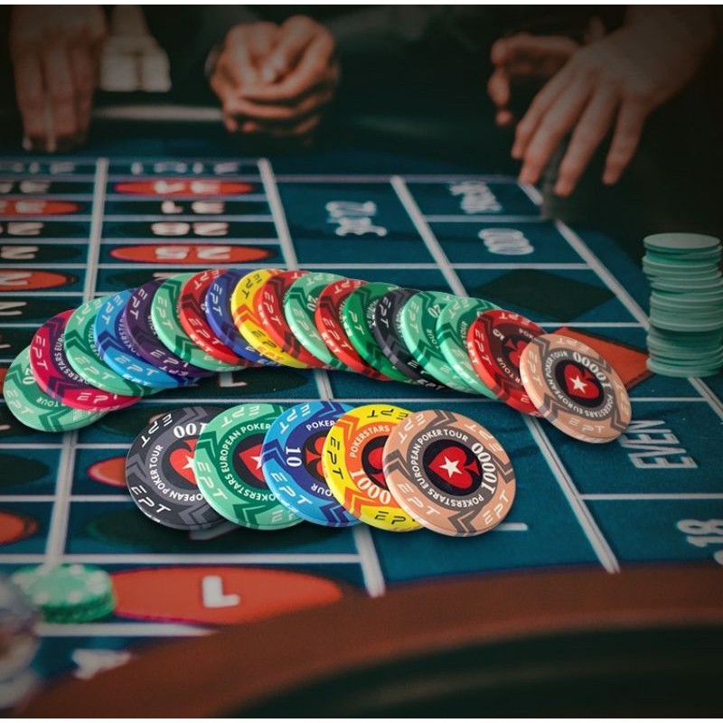 Chip Ceramic (Gốm) EPT cao cấp tiêu chuẩn casino