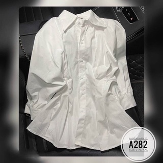 Áo sơ mi big size nhấn eo từ 60kg-90kg