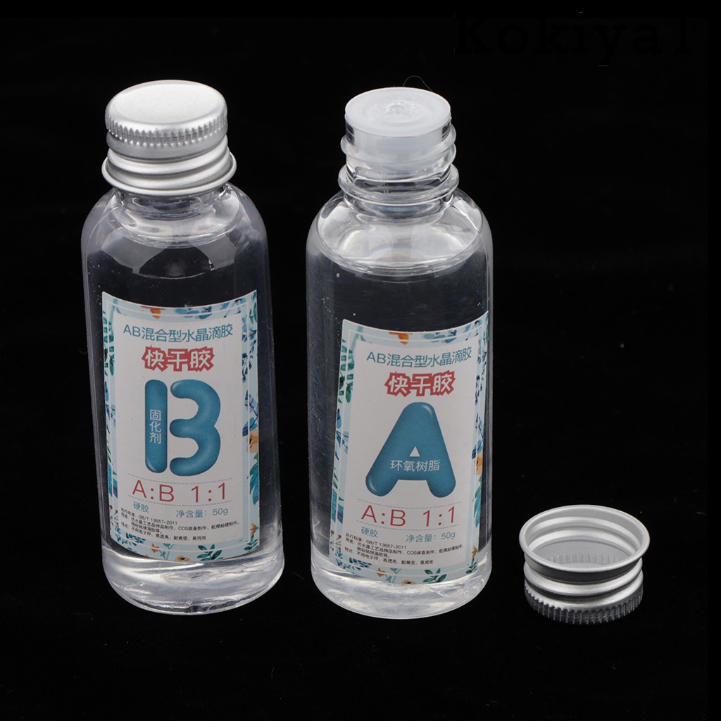 CLEAR HANDMADE (Hàng Mới Về) 1 Lọ Keo Resin Trong Suốt 50 + 50g Làm Đồ Thủ Công