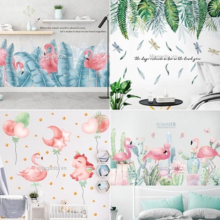 Dán trang trí tường cây xanh, lá xanh giá rẻ [DL0020]