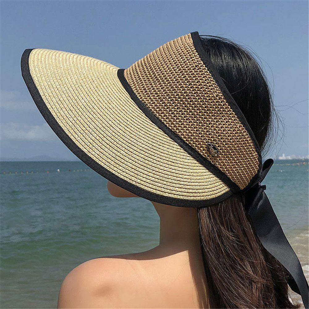 Mũ Rơm Chóp Rỗng Chống Tia Uv Điều Chỉnh Được 1 #