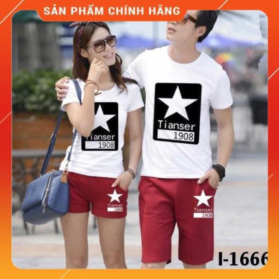 [FREE SHIP] I1666- Áo thun đôi chất thun 4 chiều, mua lẻ giá sỉ