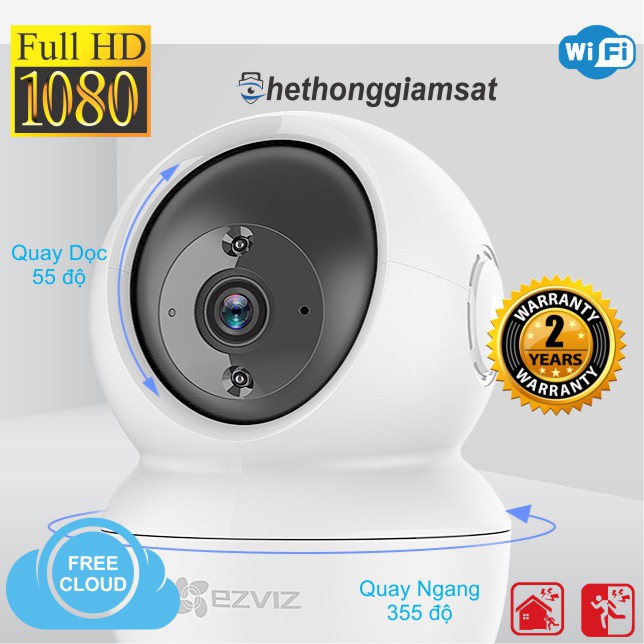 Camera Wifi Xoay 360 Ezviz C6N 1080P 2MP, C6N 2K 4MP - Hàng chính hãng, bảo hành 24 tháng | BigBuy360 - bigbuy360.vn