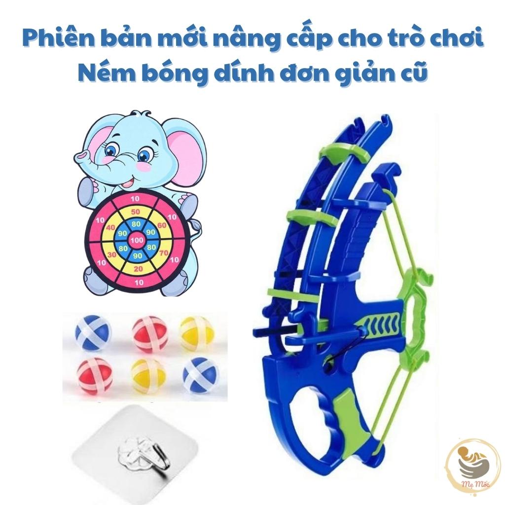 Combo Cung Tên Bắn Bóng Dính Kèm Cung Memocshop Tặng Kèm 6 Bóng Ném Dính, Đồ Chơi Vận Động Thể Thao Cho Bé Qc