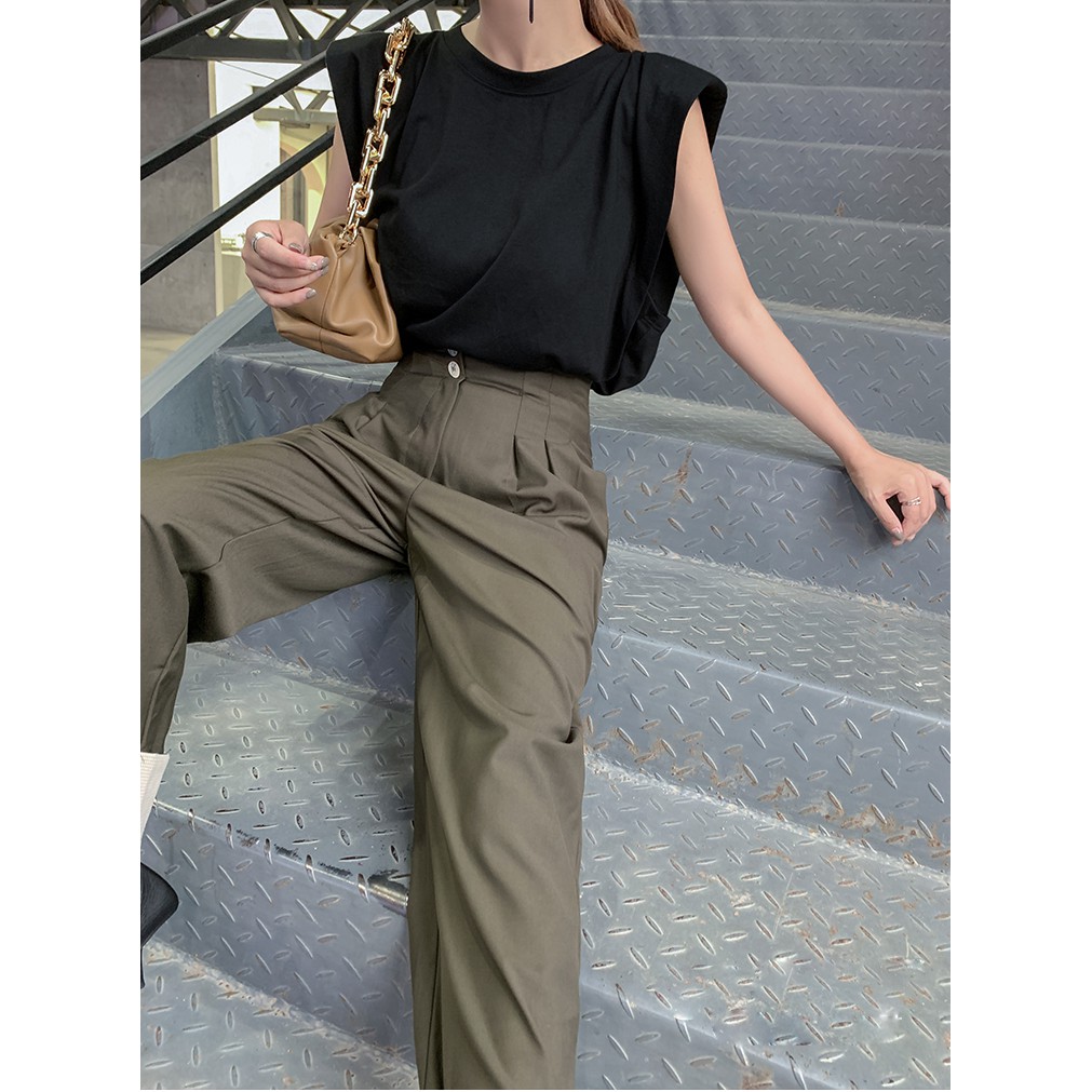 Áo Cotton Nữ Cao Cấp Cổ Tròn Không Tay Có Mút Độn Vai Thời Trang Trẻ Trung Sugal TOP NU 033V1