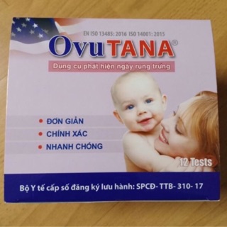Hộp 12 que thử rụng trứng Ovu tana