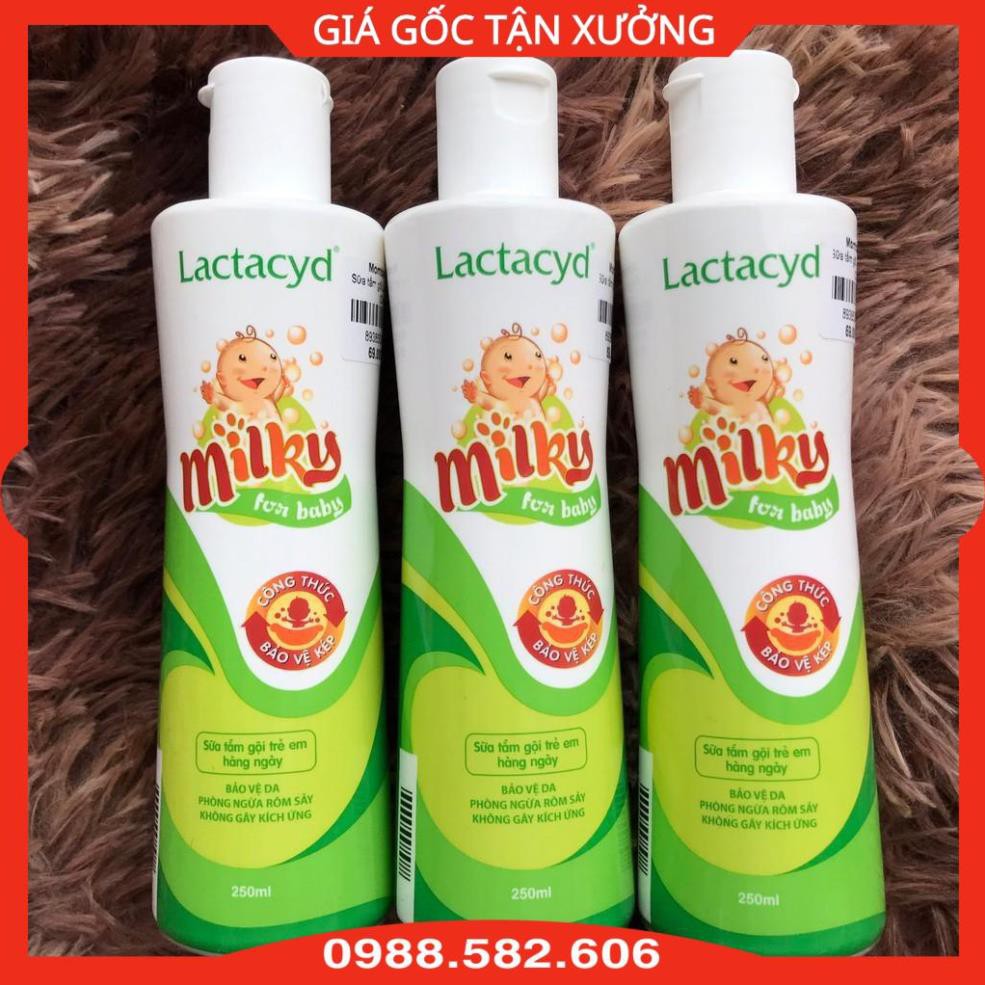 Sữa Tắm Em Bé Lactacyd - Sữa Tắm Gội Toàn Thân Cho Trẻ Em - Dịu Nhẹ, Mềm Mại - 250ml