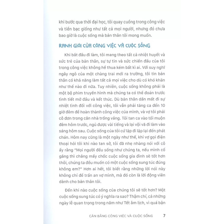 Sách - Cân Bằng Công Việc Và Cuộc Sống(Ahn Seong Min- Văn Lang)