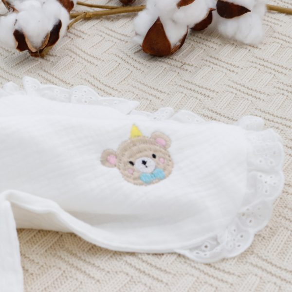 Gối cotton mềm mại thấm hút mồ hôi cho trẻ sơ sinh size 25x40cm Shop Nana's House