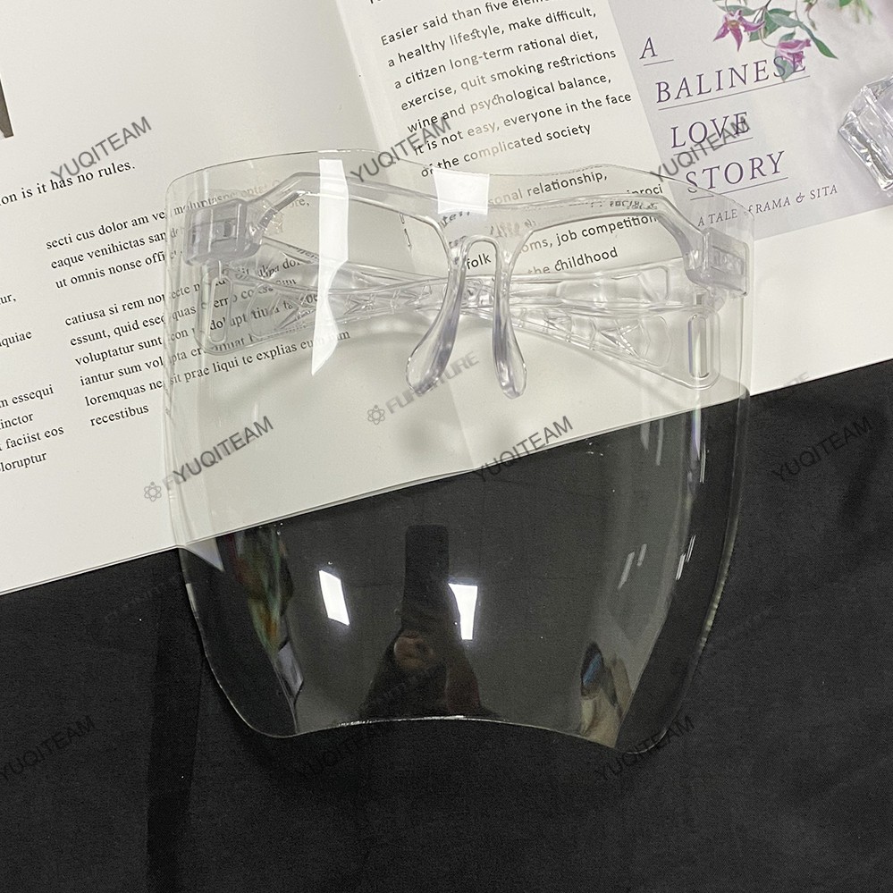 [Người bán buôn]kính Mặt nạ trung tính acrylic có thể tái sử dụng Bảo vệ toàn mặt Nắp bảo vệ trong suốt Nắp đậy cách ly chống gió và chống bụi Chống thấm nước và chống vi rút face shield