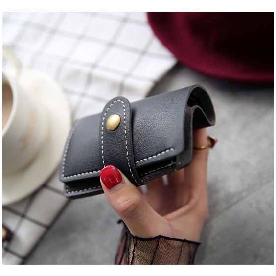 Ví nữ mini cầm tay khóa bấm đựng thẻ ATM, card, GPLX... 4 màu | BigBuy360 - bigbuy360.vn