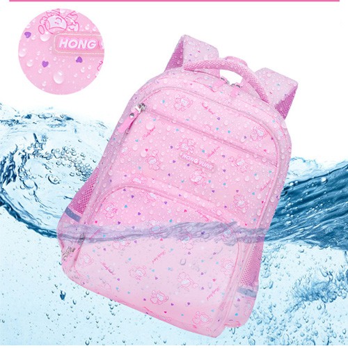 Balo bé gái siêu nhẹ, chống gù chống thấm 2 size BL63