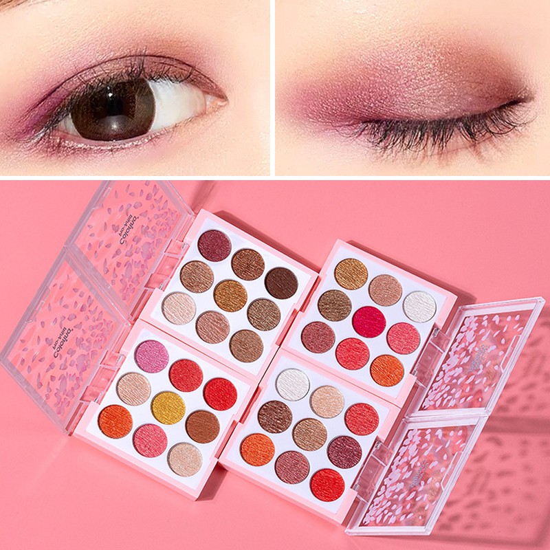 (Hàng Mới Về) Bảng Phấn Mắt 9 Màu Lì Lấp Lánh Trang Điểm Đa Năng | BigBuy360 - bigbuy360.vn