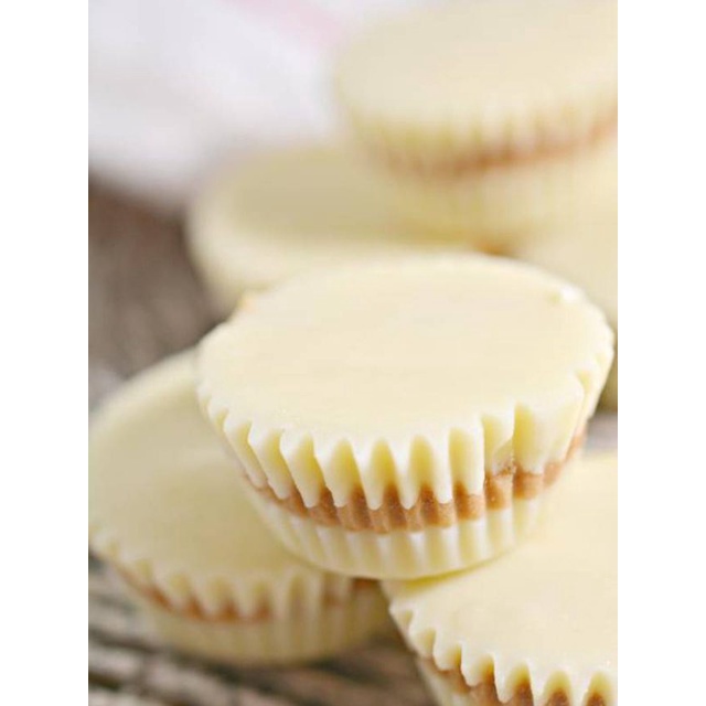 TÚI SOCOLA TRẮNG BỌC BƠ ĐẬU PHỘNG Choczero White Chocolate Peanut Butter Cups - KHÔNG ĐƯỜNG SUGAR FREE, ĂN KIÊNG KETO, 3