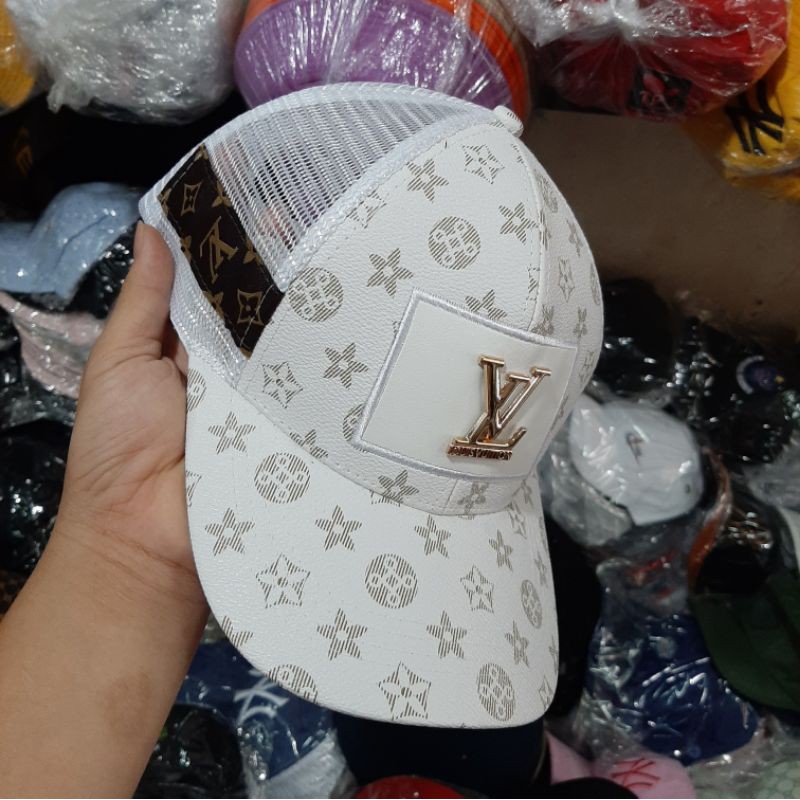 (Hình Thật) NÓN KẾT LLVV DA PU PHỐI LƯỚI CAO CẤP, Nón Kết Nam Và Nữ Thời Trang